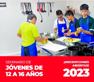 Seminario de Cocina Para Jovenes 12 a 16 años